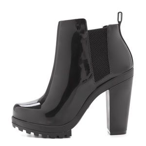 Melissa black soldier rain booties